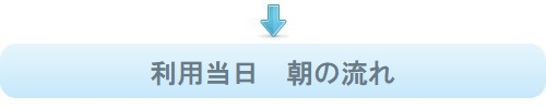 利用当日朝の流れ